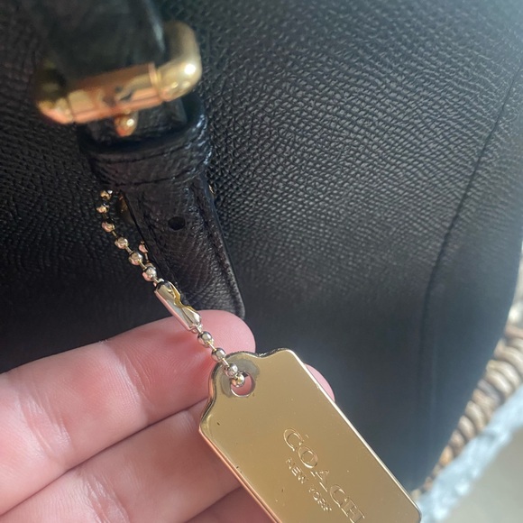 Coach Black Leather Bag - Picture 5 of 8